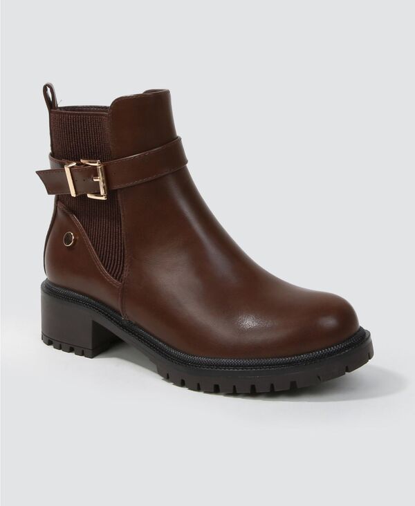 バーネス レディース シューズ ブーツ・レインブーツ チェルシー BERNESS Womenshane Chelsea Booties Brown ブラウン