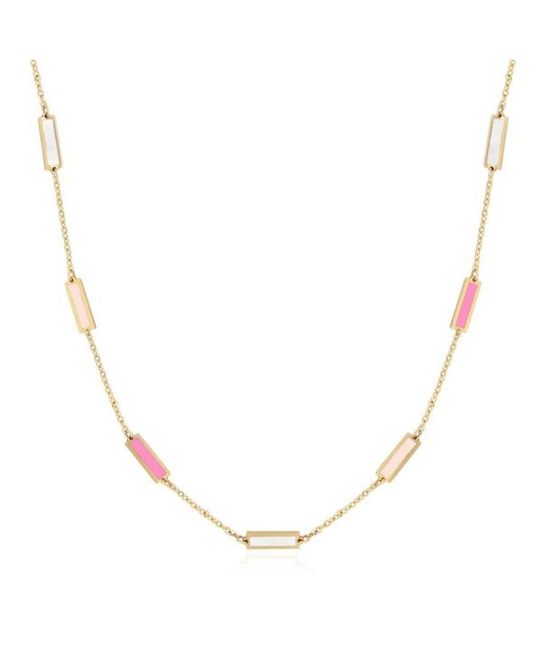 ザ・ラブリー レディース アクセサリー ネックレス・チョーカー・ペンダントトップ レース The Lovery Mixed Bar Chainecklace Pink ピンク