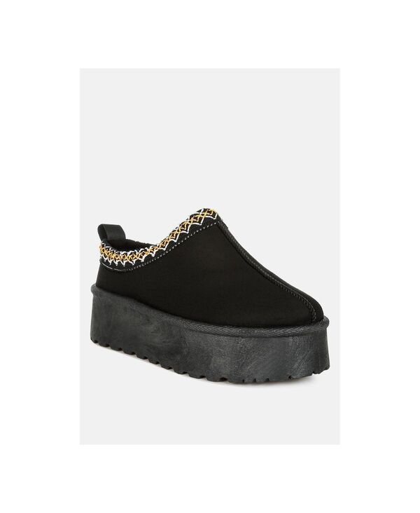 ロンドンラグ レディース シューズ スリッポン・ローファー プラットフォーム 刺繍 London Rag Womens Jesters Embroide red Platform Classic Sl