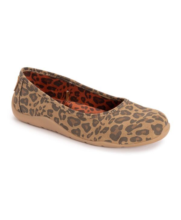 ムクルクス レディース シューズ サンダル MUK LUKS Womensolana Skimmer Flats Leopard アニマル