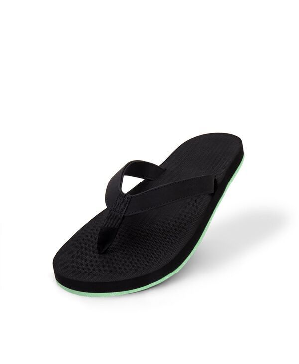 インドソール レディース シューズ サンダル スニーカー Indosole Womens Flip Flopsneaker Sole Lime soleblack ブラック