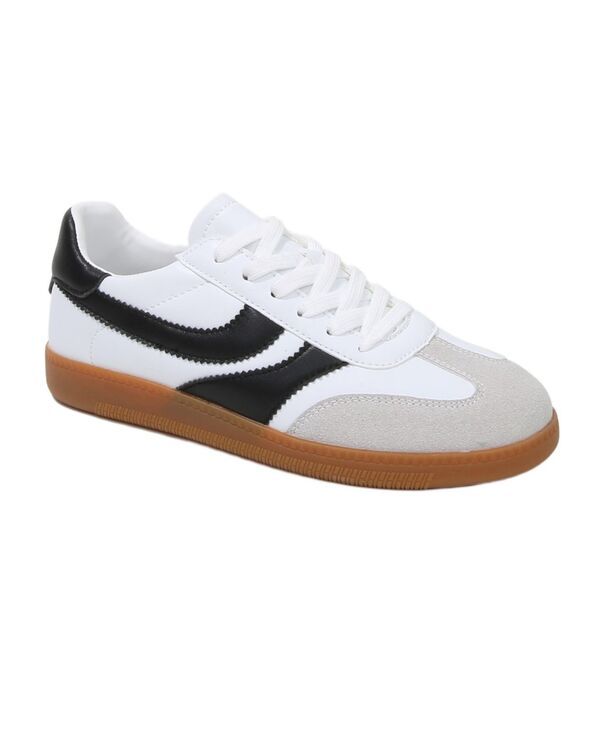 バーネス レディース シューズ スニーカー レース BERNESS Womens Lilliann Mixed PanelaceUp Sneakers White ホワイト