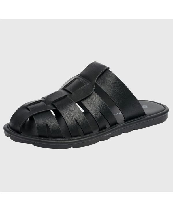 アルパインスイス メンズ シューズ サンダル レザー フェイクレザー Alpine Swiss Mens Marlin Fisherman Slide Sandals Faux Leather Dre