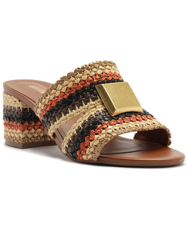 アレッツォ レディース シューズ サンダル Arezzo Womens Jackie Mid Block Sandal Multi Brown ブラウン