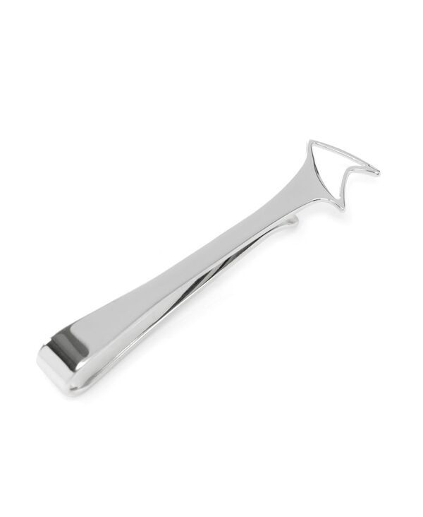 スター・トレック メンズ アクセサリー ネクタイ カットアウト Star Trek Mensterling Cutout Delta Shield Tie Bar SilverTone シルバー