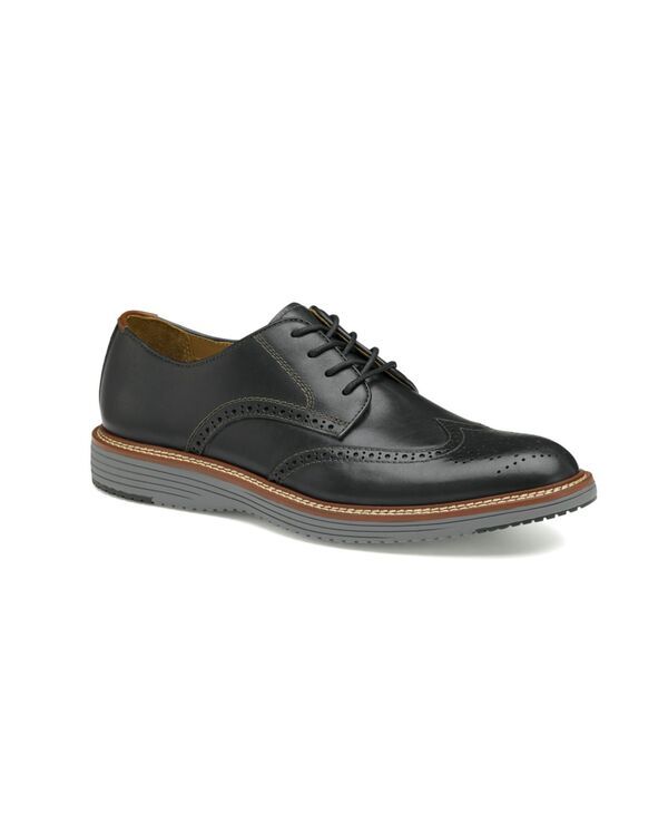 ジョンストンアンドマーフィー メンズ シューズ ウィングチップ ワンピース Johnston Murphy Mens Upton Wingtip Dresshoes Black ブラック
