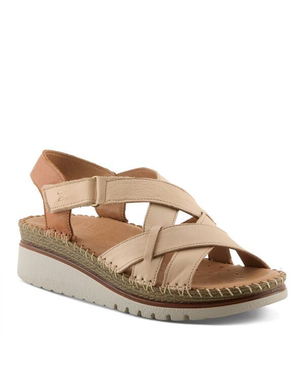 スプリングステップ レディース シューズ サンダル レザー Spring Step MIGULA Strappy Slingback with Leather Upper Tan タン