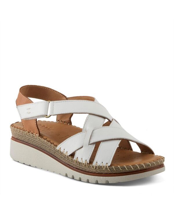 スプリングステップ レディース シューズ サンダル レザー Spring Step MIGULA Strappy Slingback with Leather Upper White ホワイト