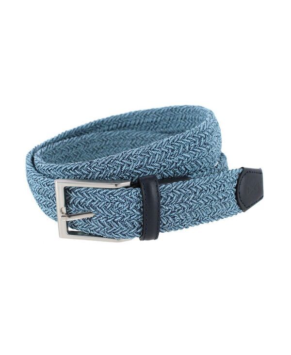 トラファルガー メンズ アクセサリー ベルト Trafalgar Mens Madden Marble Weave 35mm Golf Stetch Belt Blue ブルー