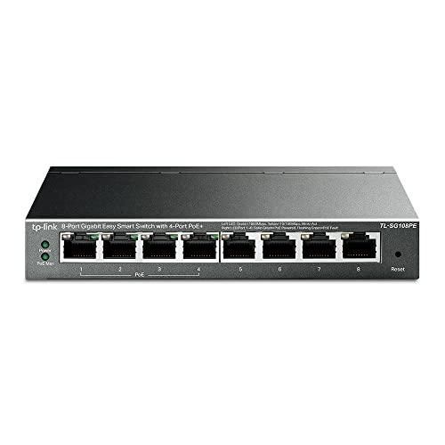 TP-Link スイッチングハブ PoE ギガ8ポート PoE オートMDI/MDI-X 5年保証 TL-SG108PE