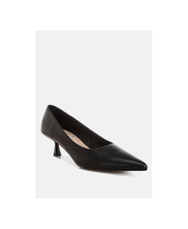 ロンドンラグ レディース シューズ サンダル ヒール London Rag Womens Blara Pointed Toe Pump Heels Black faux leather ブラック