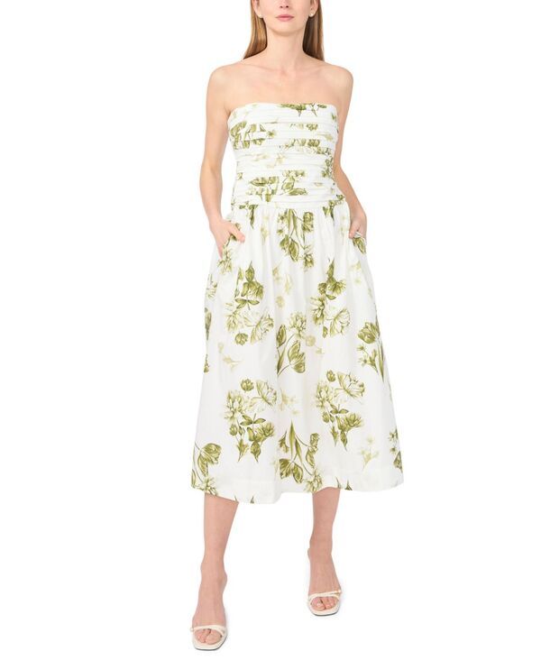 ワンステイト レディース トップス ワンピーストラップレス ノースリーブ 1STATE Womenstraplessleeveless Bodice Dress Grasshopper Green グ