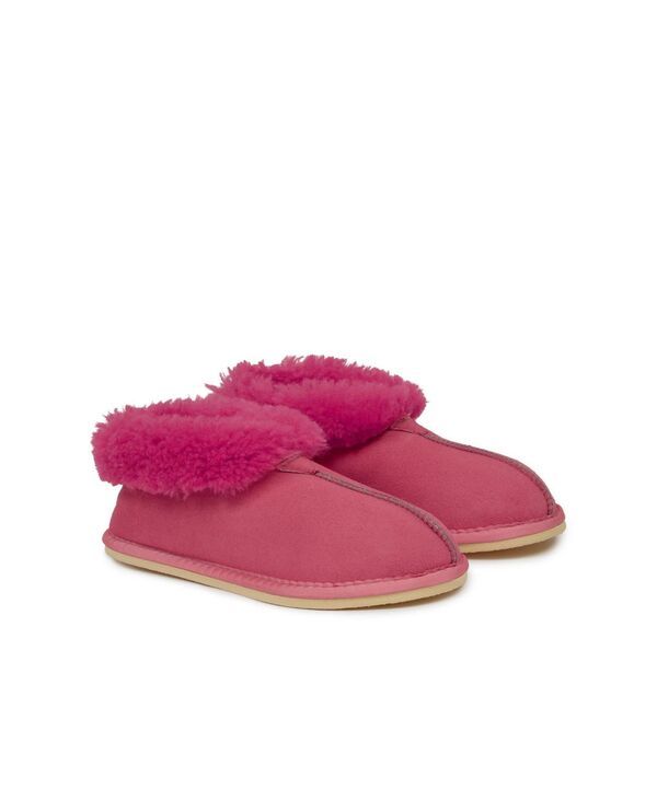 ケルティックアンドコー レディース シューズ ブーツ・レインブーツ Tシャツ Celtic Co Ladies Shearling Bootee Slippers Raspberry