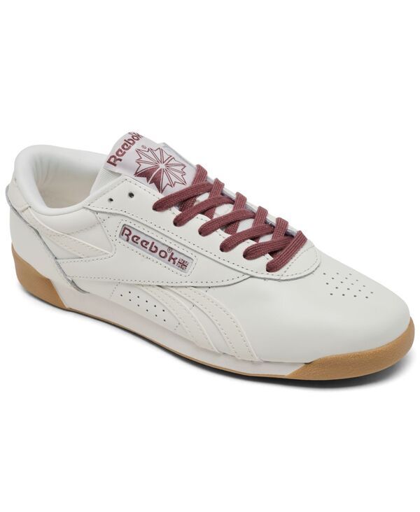 リーボック レディース シューズ スニーカー Reebok Womens Freestyle Lo Casual Sneakers from Finish Line Chalk Purple Gum