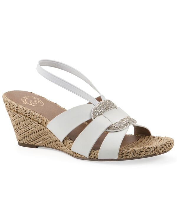 ホワイトマウンテン レディース シューズ サンダル White Mountain Womens Atavi Wedge Sandals White ホワイト
