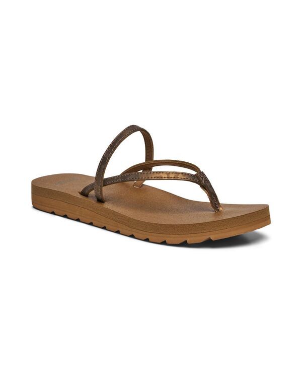 サヌーク レディース シューズ サンダル レザー Sanuk Women Yoga Strappy Leather Sandals Bronze leopard アニマル