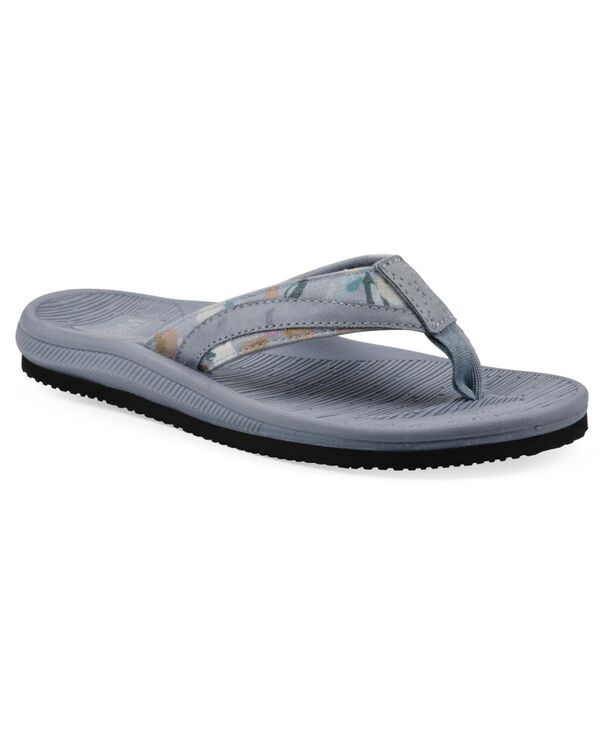 ホワイトマウンテン レディース シューズ サンダル White Mountain Womens Bays Round Toe Flat Sandals Light Blue Floral Print