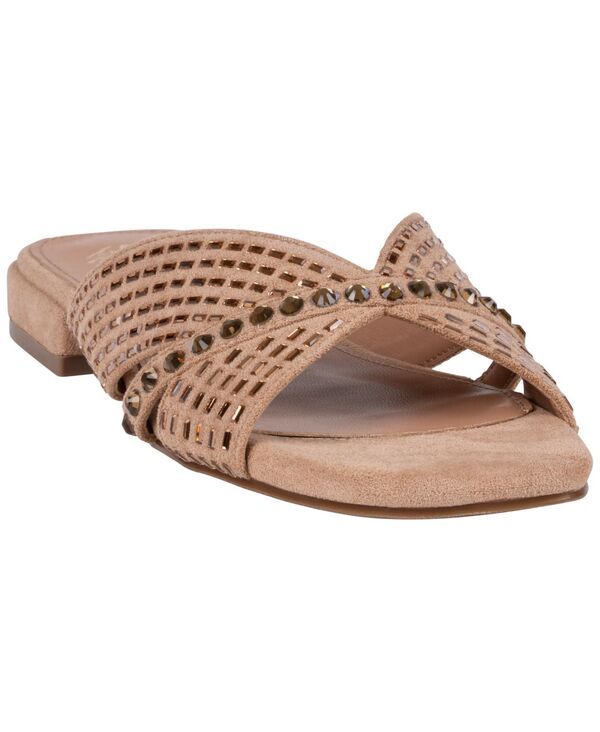 ジーシーシューズ レディース サンダル GC Shoes Womens Elara Rhinestone Crisscross Flat Sandals Nude
