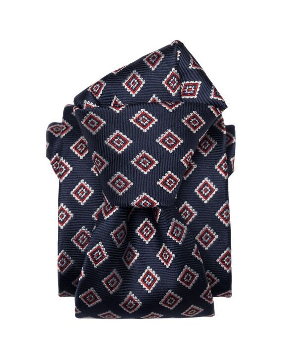 エリザベッタ メンズ アクセサリー ネクタイ シルク Elizabetta Mens Lambrusco Silk Jacquard Tie for Menavy ネイビー
