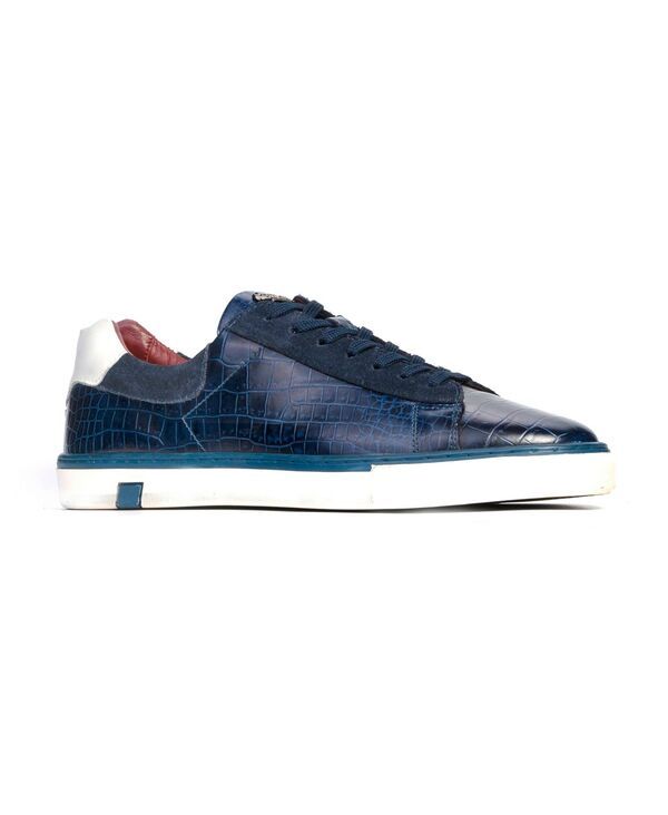 カルロスサンタナ メンズ シューズ スニーカー Carlos by Carlosantana Mens Walkereptile Fashion Sneakers Navy ネイビー