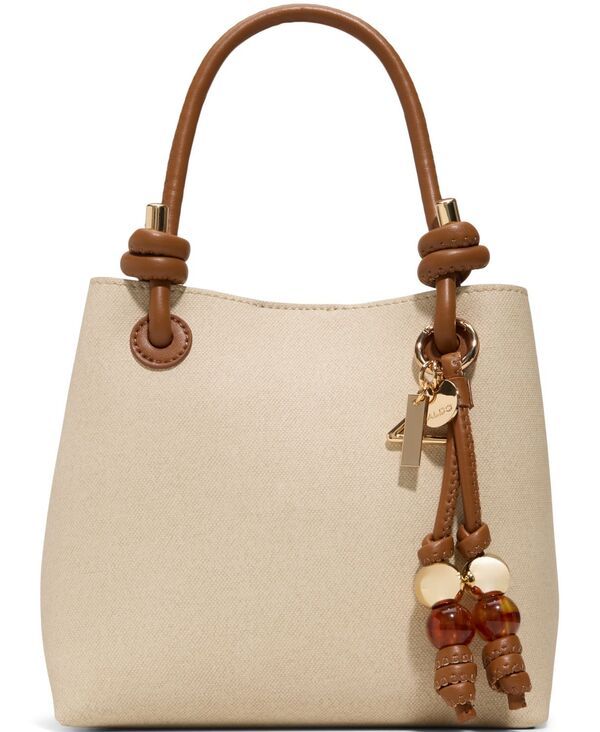 アルド レディース バッグ ミニ ALDO Evalillyy Mini Satchel Handbag Mix Mat Open Beige ベージュ