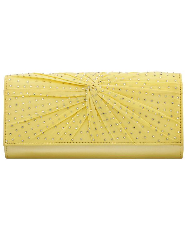 ニナ レディース バッグ シフォン Nina Unique Chiffon Twist Crystal Small Clutchandbag Butter Cream クリーム