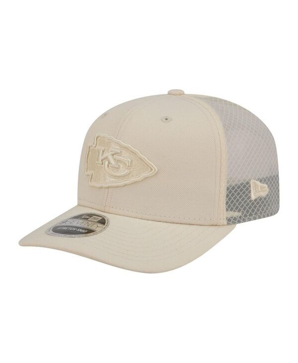 ニューエラ メンズ アクセサリー 帽子 New Era Mens Cream Kansas City Chiefs Color Pack 9SEVENTY Adjustable Hat Cream ク