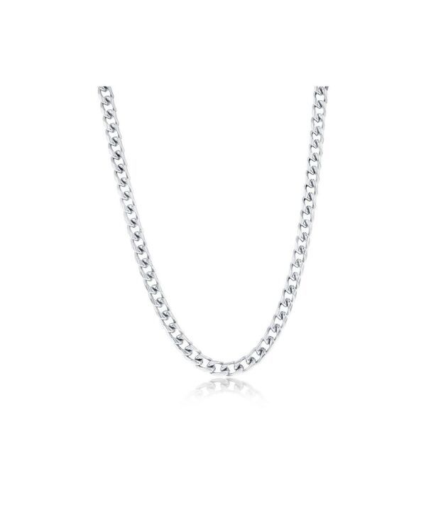 メタロ レディース アクセサリー ネックレス・チョーカー・ペンダントトップ Tシャツ Metallo Stainlessteel Cuban Chain Silver シルバー