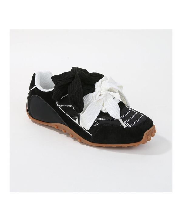 バーネス レディース シューズ スニーカー レース BERNESS Lacey Double Lace Sneakers Black ブラック
