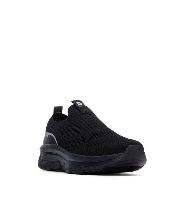 キシタイ レディース シューズ スニーカー XTI Womens Comfort Slip On Sneakers Black ブラック