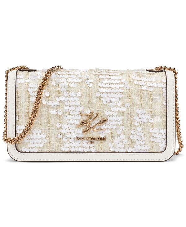 カール ラガーフェルド レディース バッグ KARLAGERFELD PARIS Kosette Small Shoulder Handbag Winter White ホワイト