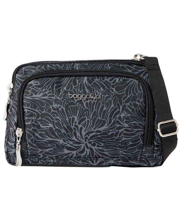 バッガリーニ レディース バッグ Baggallini Trifecta Small Crossbody Handbag Midnight Blossom Print