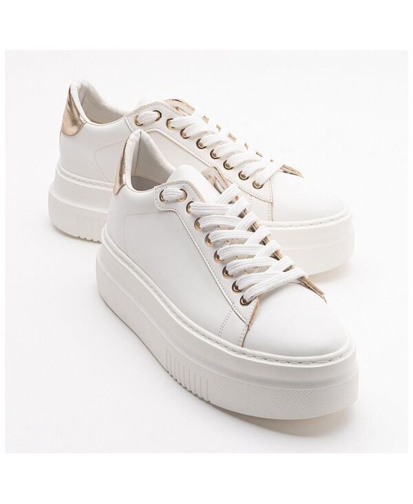 プロローグシューズ レディースニーカー プラットフォーム Prologue Shoes Violette Platform Sneakers White ホワイト