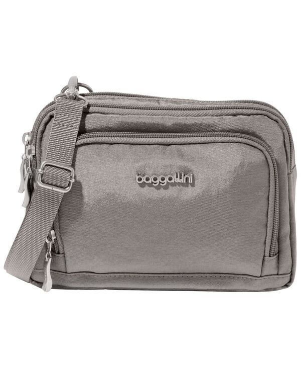 バッガリーニ レディース バッグ Baggallini Trifecta Small Crossbody Handbag Sterling Shimmer