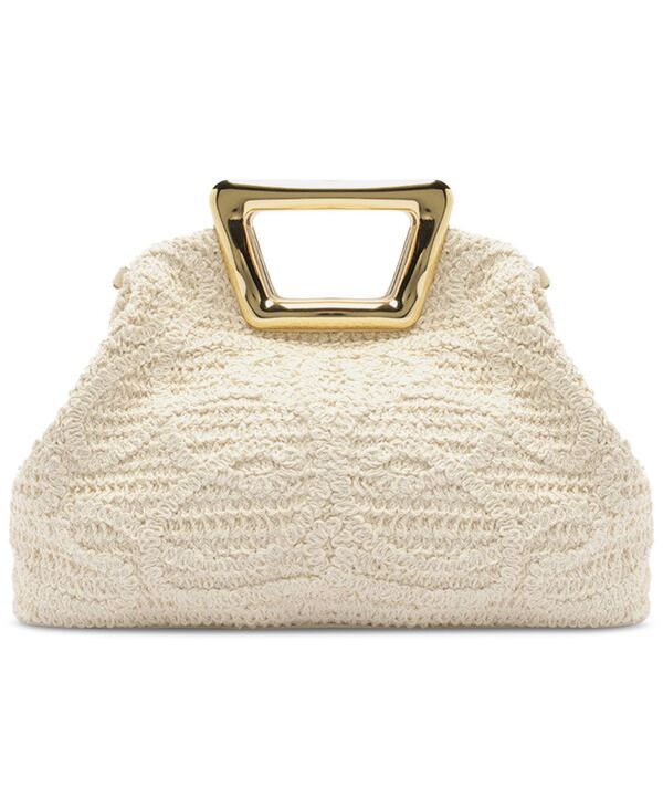 アレッツォ レディース バッグ Arezzo Amelia Medium Embroidery Snap Button Crossbody Handbag CruPanacota