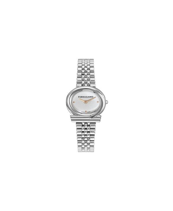 フェラガモ レディース アクセサリー 腕時計 Tシャツ Ferragamo Womensilver Stainlessteel Bracelet Watch 23mm Silver シルバー
