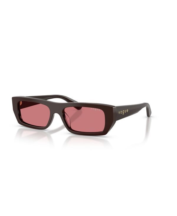 ヴォーグアイウェア レディース アクセサリー サングラス・アイウェア Vogueyewear Womens Rectangle Sunglasses VO5657SU Full Brown ブラウン