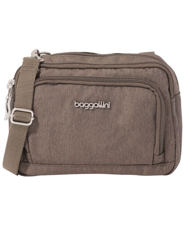 バッガリーニ レディース バッグ Baggallini Trifecta Small Crossbody Handbag Dark Umber Heritage