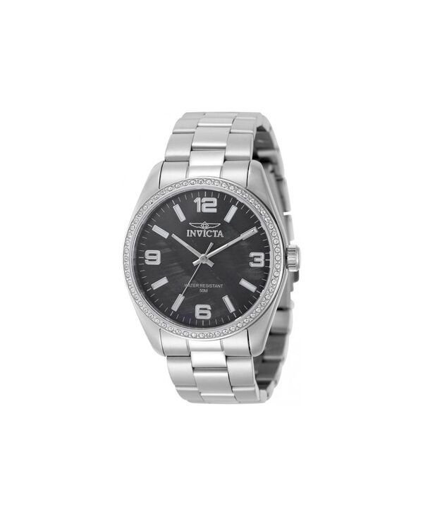 インビクタ レディース アクセサリー 腕時計 Invicta Womens 50134 Specialty Quartz PC21 Black Dial Watch Steel ブラック