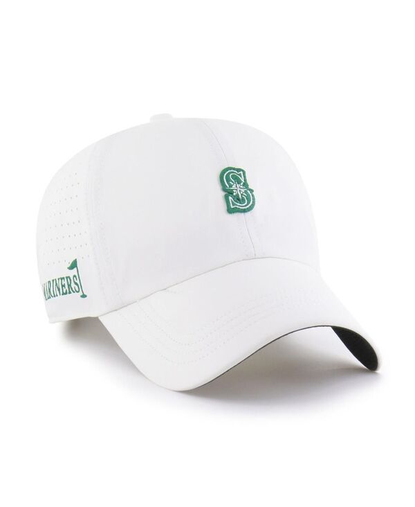 47 ブランド メンズ アクセサリー 帽子 47 Brand Mens White Seattle Mariners Elevated Greens Clean Up Adjustable Hat W