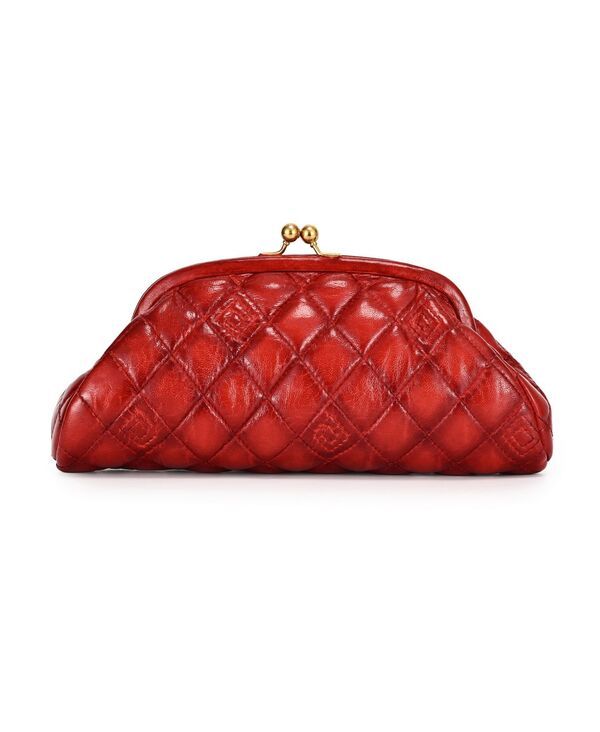 オールドトレンド レディース バッグ キルティング ミニ OLD TREND Petunia Quilted Mini Beauty Clutchandbag Crimson Red レッド
