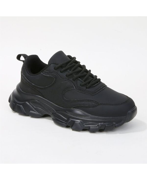 バーネス レディース シューズ スニーカー BERNESS Lidia Mixed Material Sneakers Black ブラック