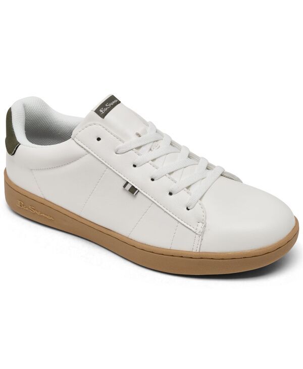 ベンシャーマン メンズ シューズ スニーカー Ben Sherman Mens Hampton Low Court Sneakers from Finish Line White Olive Gum