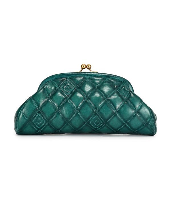 オールドトレンド レディース バッグ キルティング ミニ OLD TREND Petunia Quilted Mini Beauty Clutchandbag Teal Green ティール