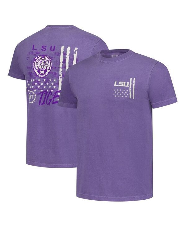 イメージワン メンズ トップス Tシャツ オーバーレイ Image One Mens Purple LSU Tigers Comfort Colors OHT Camoverlay TShirt Pu