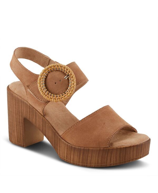 スプリングステップ レディース シューズ サンダル アンクル Spring Step Gamona Womens Ankle Strap with Buckle Closure Tan suede タ