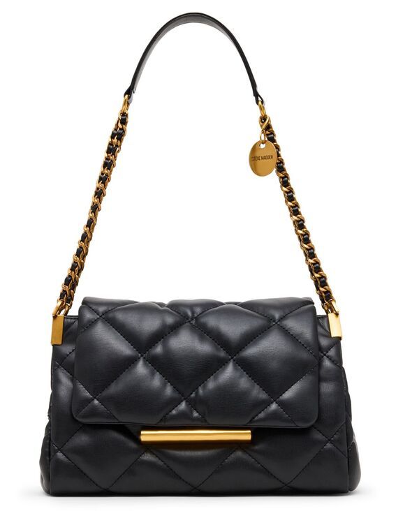 スティーブ マデン レディース バッグ キルティング Steve Madden Colette Quilted Small Shoulder Handbag Black ブラック