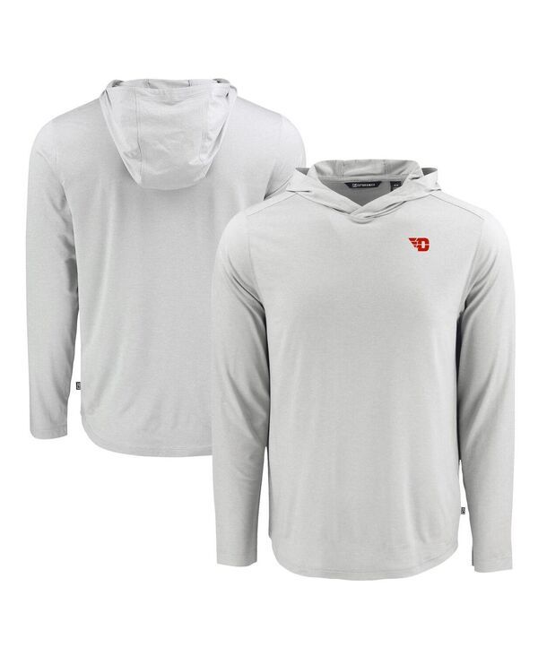 カッターアンドバック メンズ トップス Tシャツ パーカー Cutter Buck Mens Gray Dayton Flyers Coastlinepicomfort Eco Long Sleeve