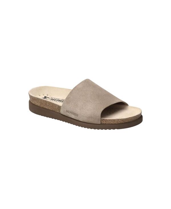 メフィスト レディース シューズ サンダル スエード Mephisto Womens Hanik Suede Mule Warm grey グレー