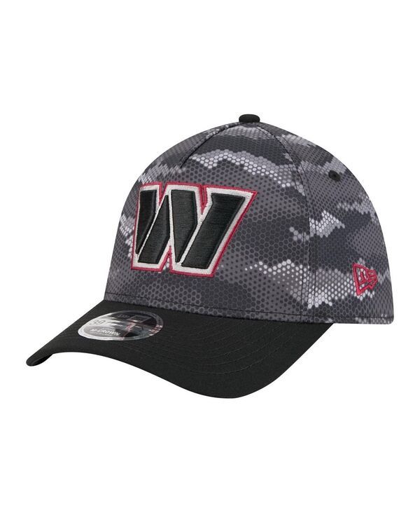 ニューエラ メンズ アクセサリー 帽子 New Era Mens Black Washington Commanders Camo AFrame 39THIRTY Flex Hat Black ブラッ